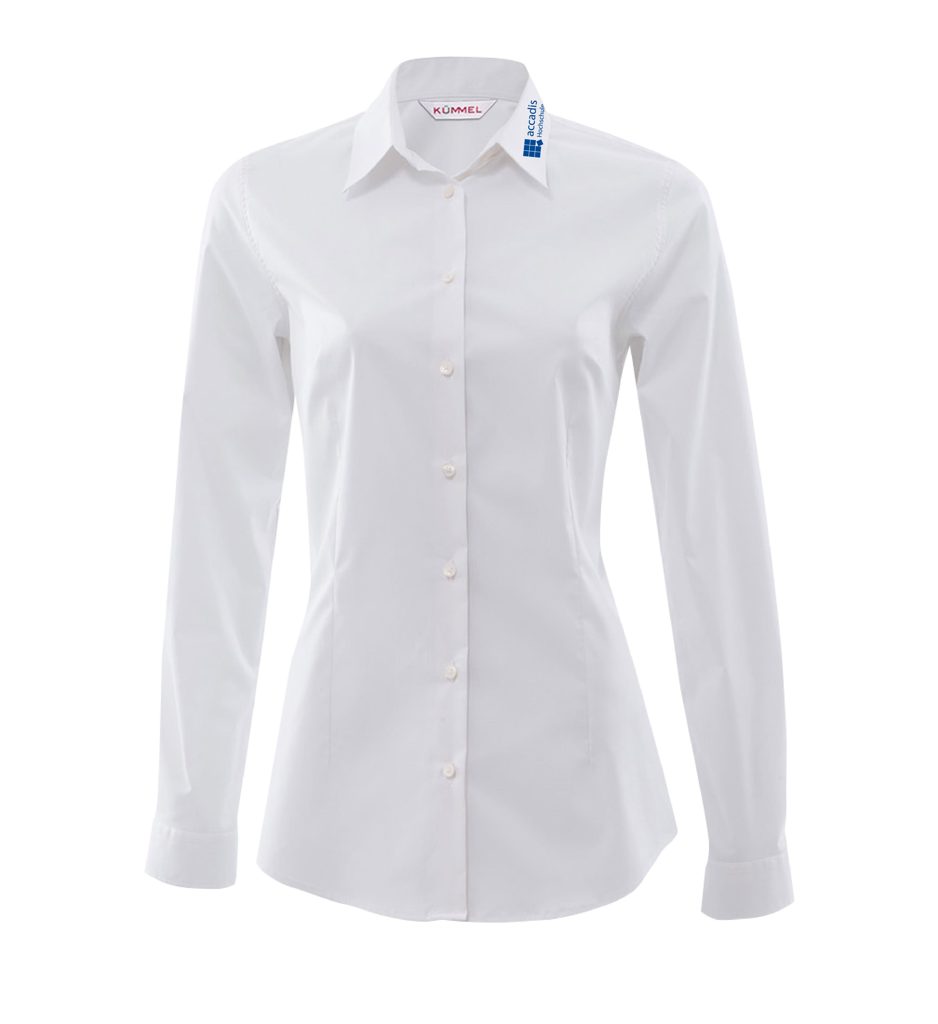 Stretchbluse, langarm, slim fit