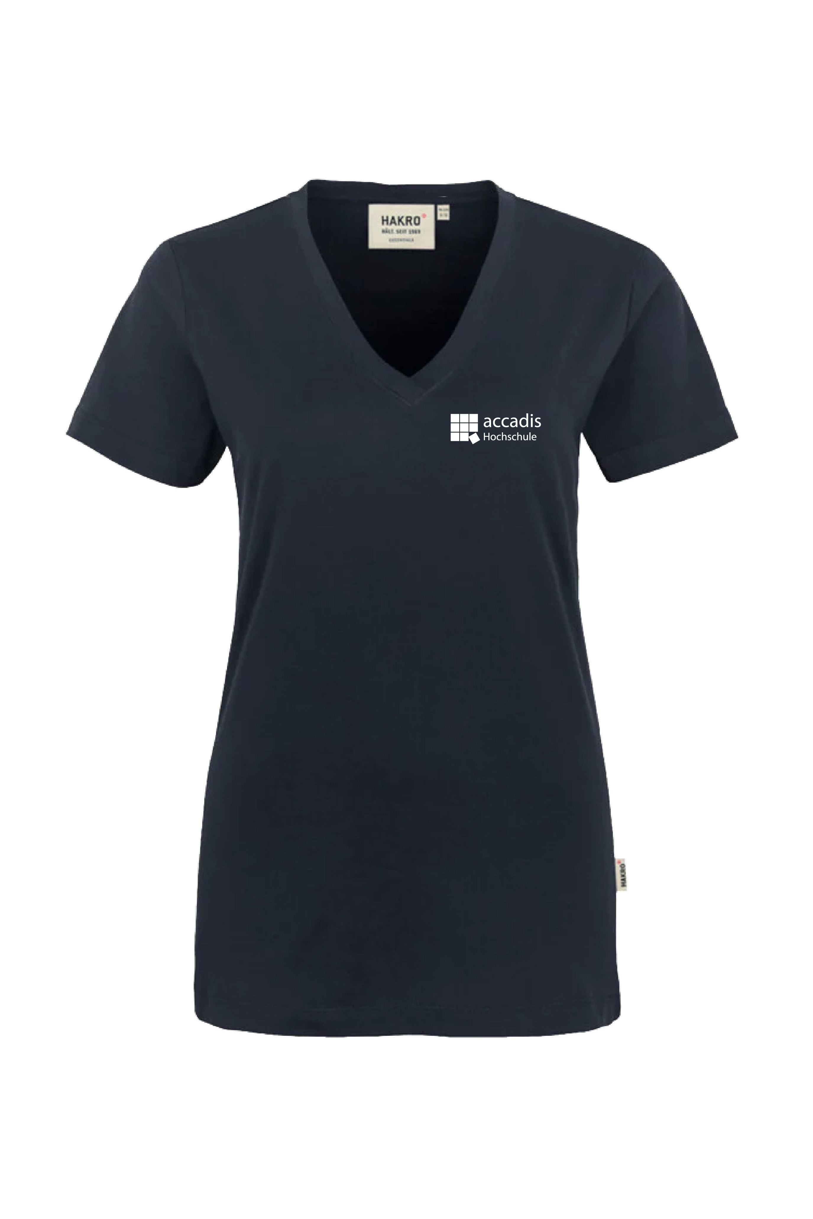 Classic V-Shirt Damen, kurzarm