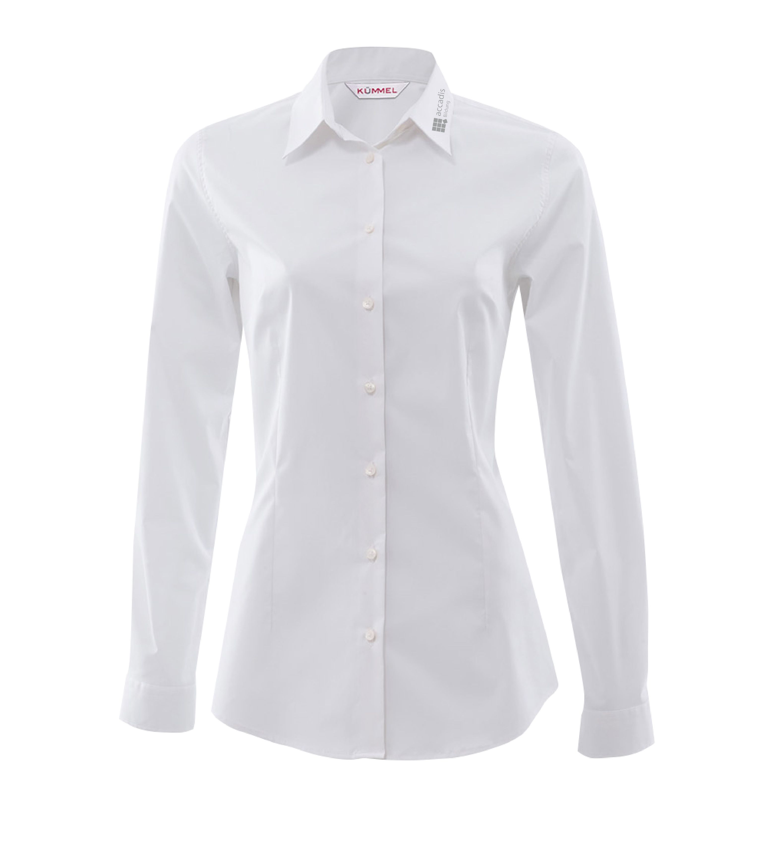Stretchbluse, langarm, slim fit